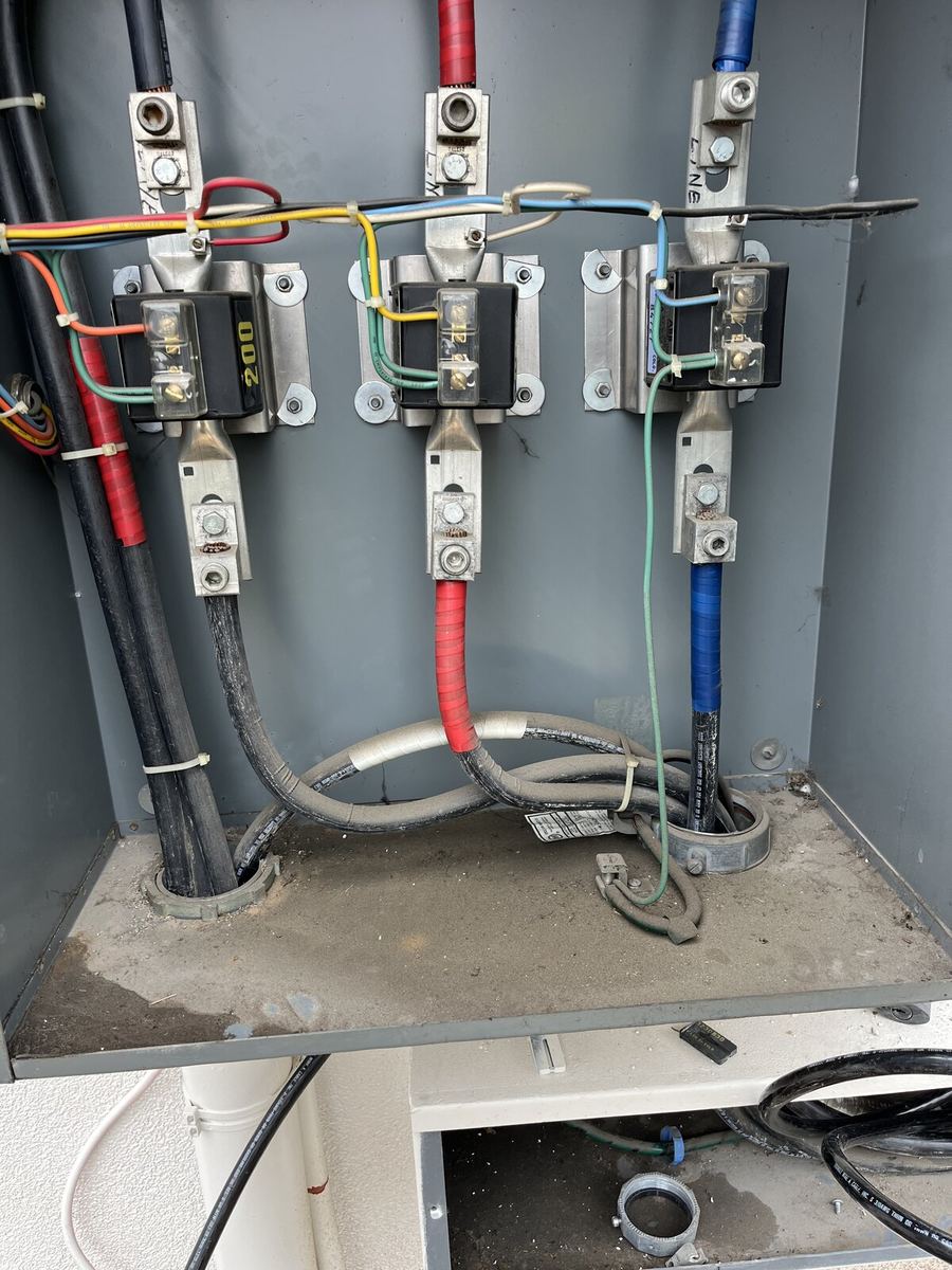 CT cabinet for utility metering on commercial install