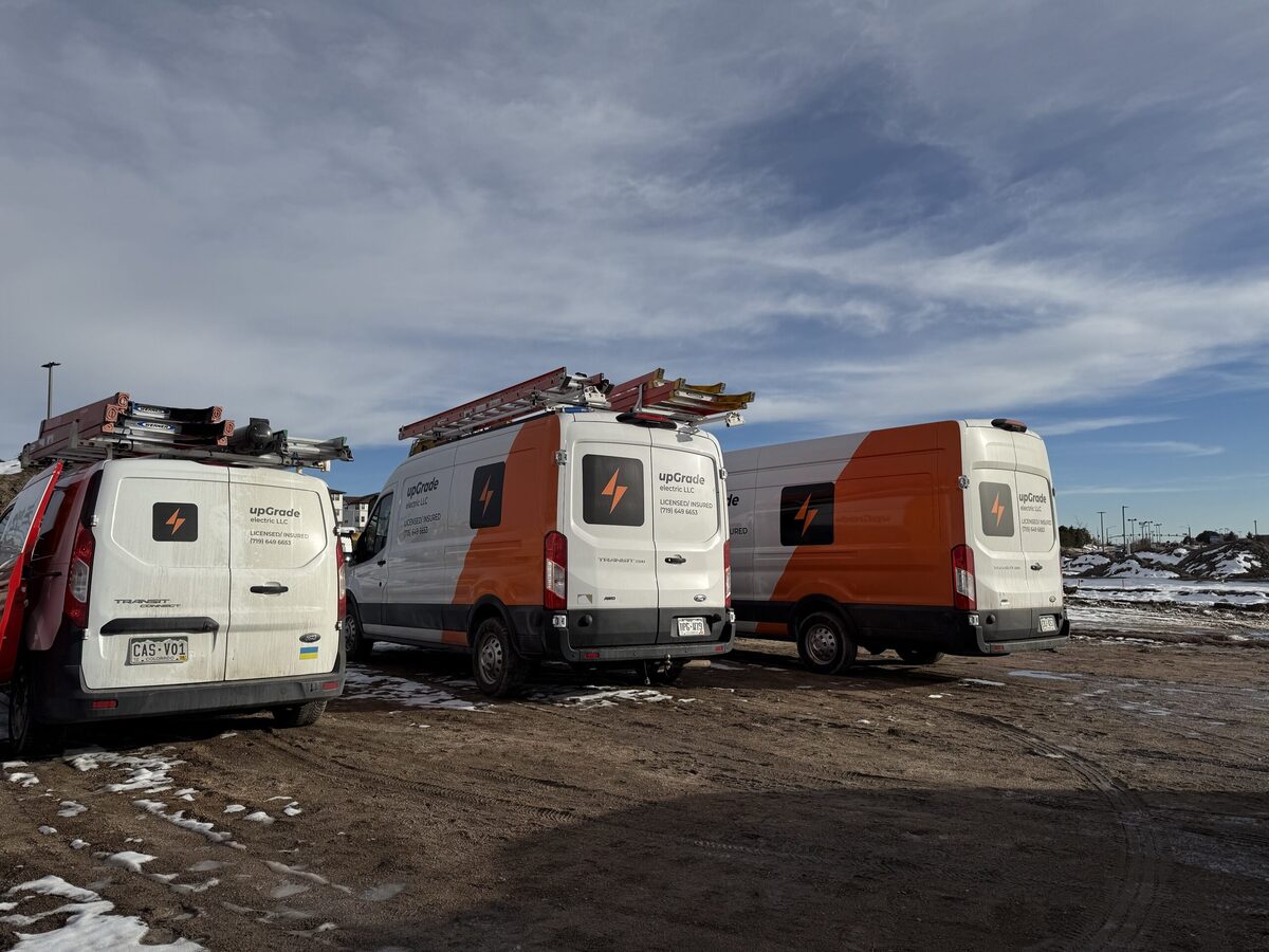 upGrade electric branded vans fleet