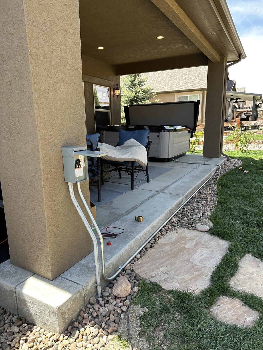 Hot Tub Hookup - upGrade electric